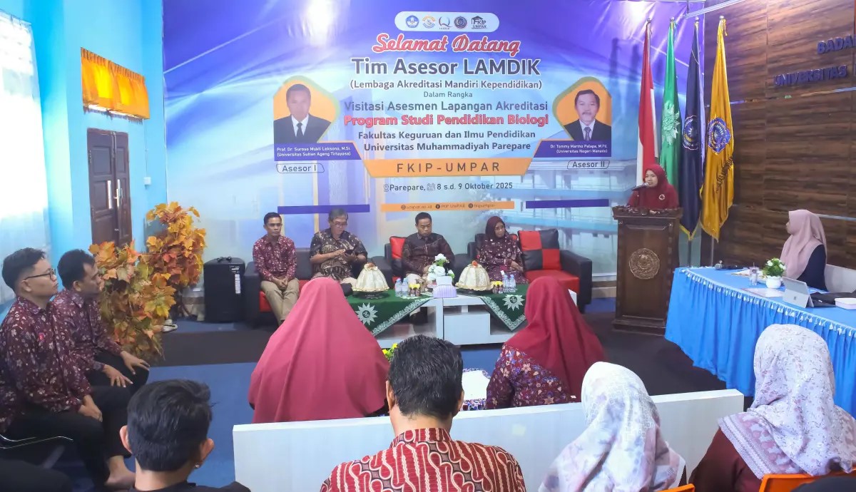 Visitasi Asesmen Lapangan Prodi Pendidikan Biologi FKIP UMPAR Berjalan Lancar