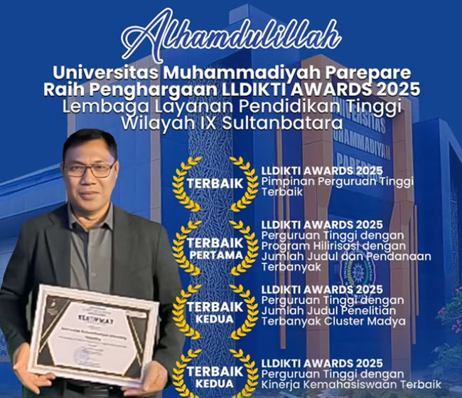 UMPAR Raih Empat Penghargaan Bergensi di LLDIKTI AWARDS 2025