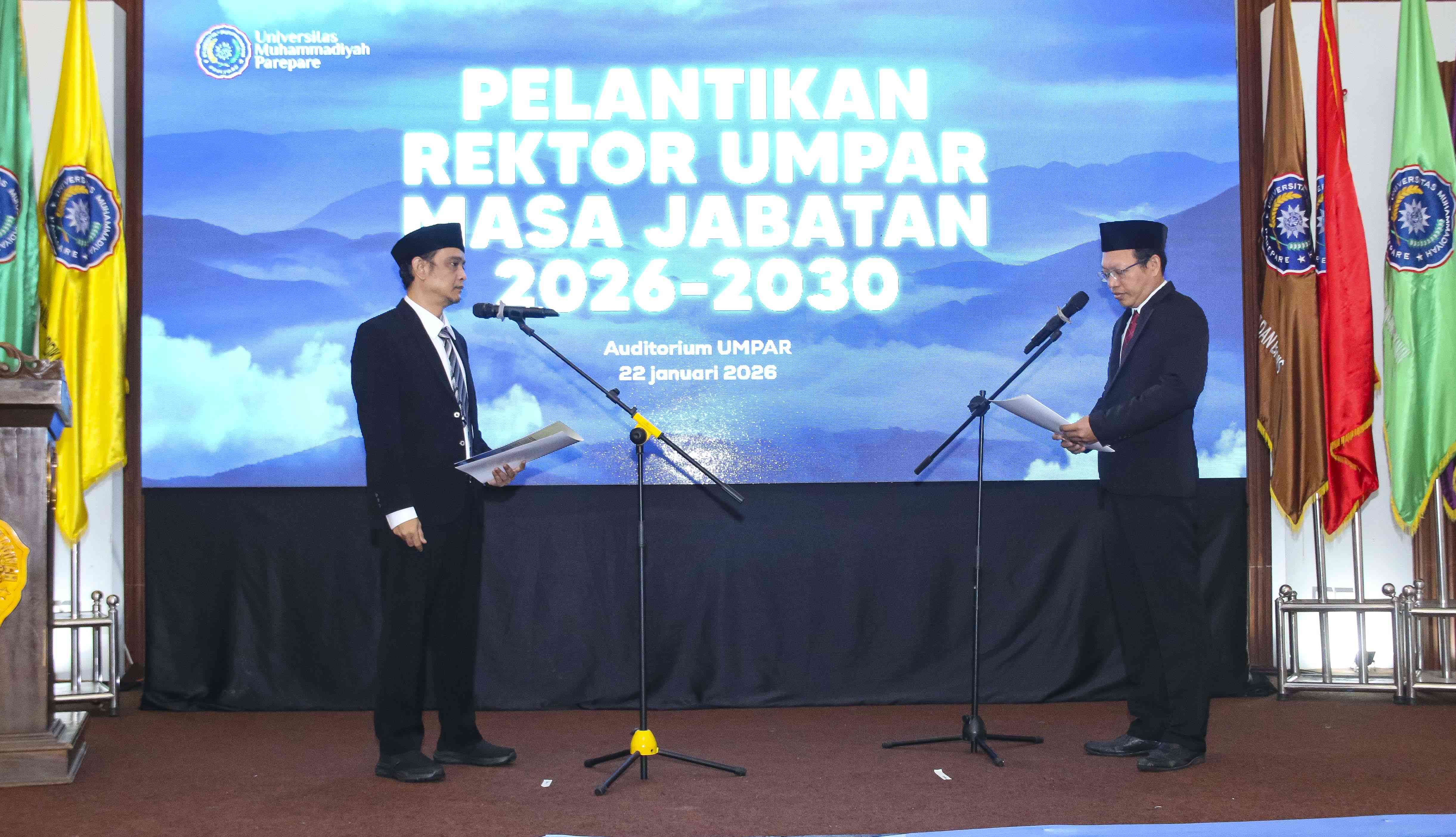 Dr. Patahuddin Hakim, S.Pd., M.Pd Resmi Dilantik sebagai Rektor UMPAR 2026-2030