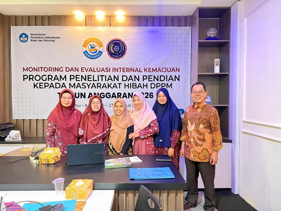 MONITORING DAN EVALUASI INTERNAL LAPORAN KEMAJUAN PROGRAM PENELITIAN DAN PENGABDIAN KEPADA MASYARAKAT HIBAH DPPM TAHUN ANGGARAN 2026