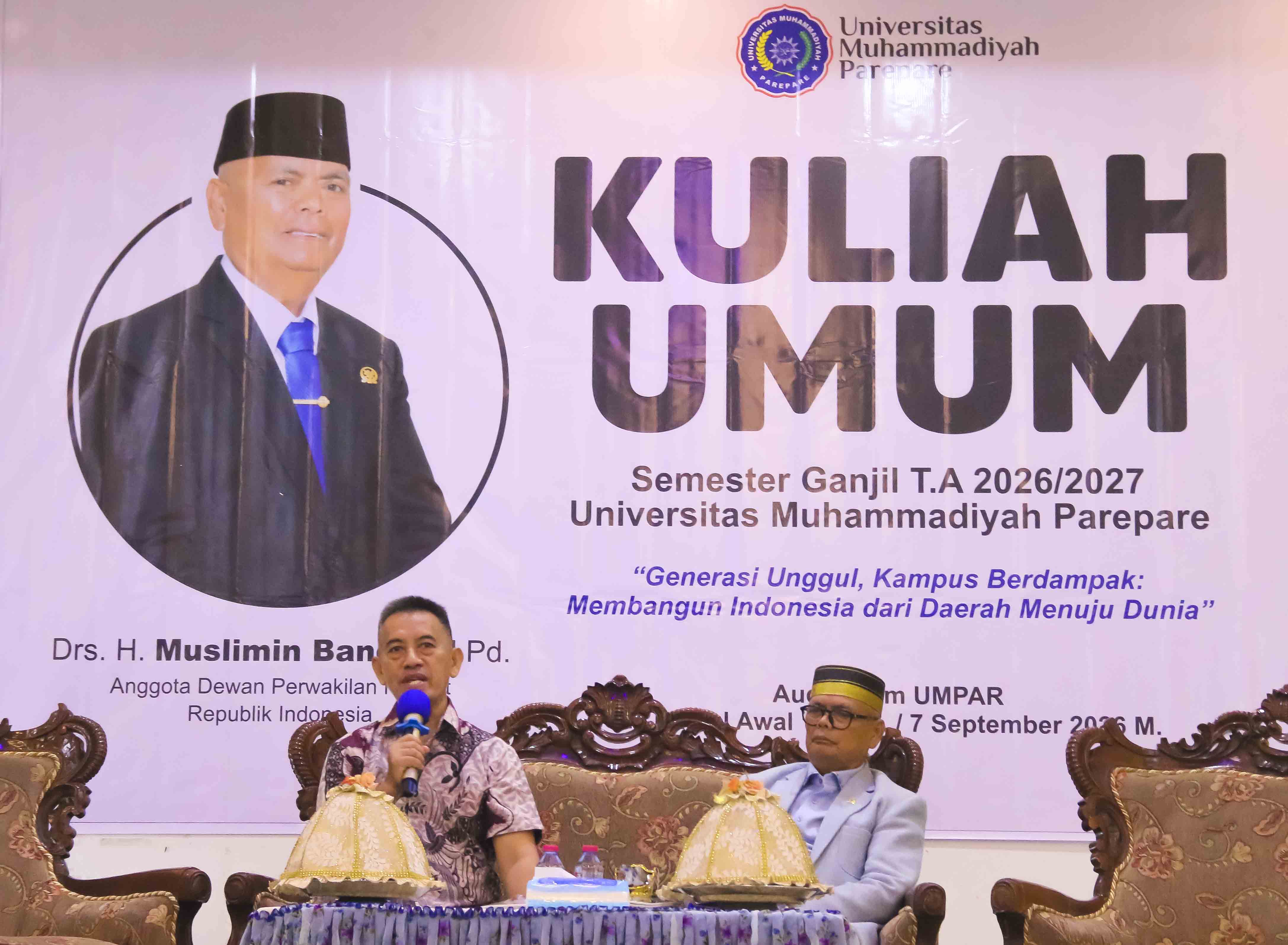 Kuliah Umum UMPAR Angkat Tema Generasi Unggul, Kampus Berdampak Menuju Indonesia Emas 2045